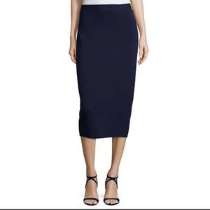 NWOT Eileen Fisher Black Knit Midi Skirt